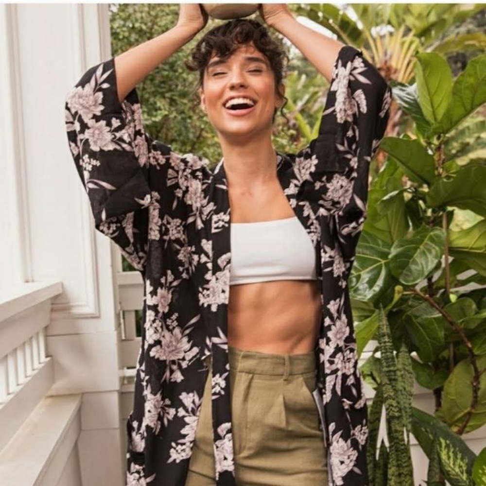 Spiritual Gangster Floral Kimono